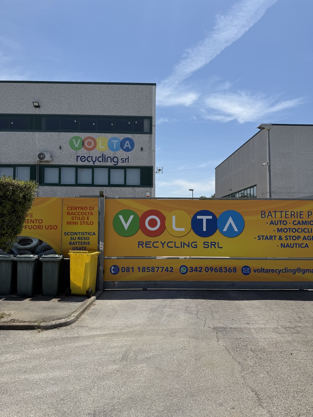 Sede operativa Volta Recycling – Zona P.I.P. Marano di Napoli
